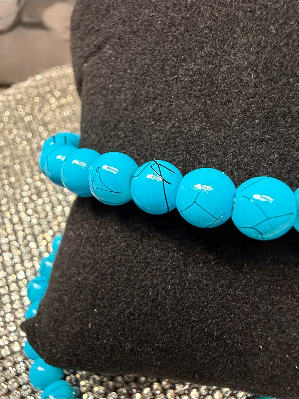 Bright Turquoise Beaded Bracelet Duo. 🆕
